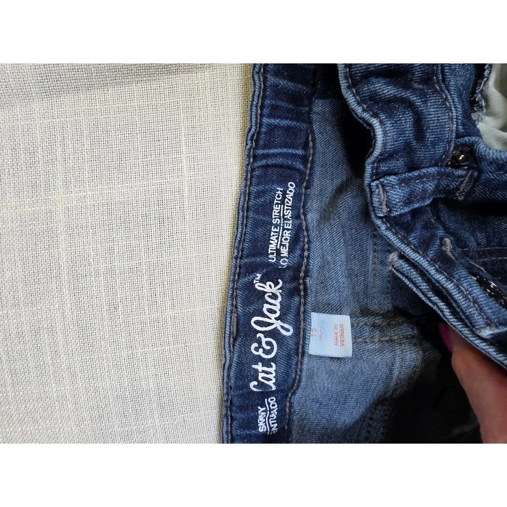 Cat & Jack Kids Skinny Ultimate Stretch Jeans Medium Wash Blue Size 12